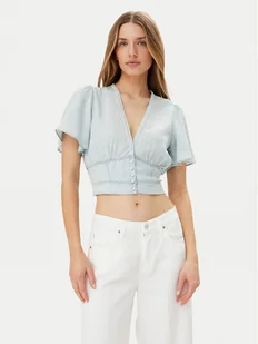Guess Bluzka W5GH82 D5N81 Błękitny Regular Fit - Bluzki damskie - miniaturka - grafika 1