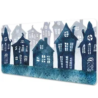 Podkładki na biurko - Ochronna podkładka na biurko Miasto nocą 90x45 cm - miniaturka - grafika 1