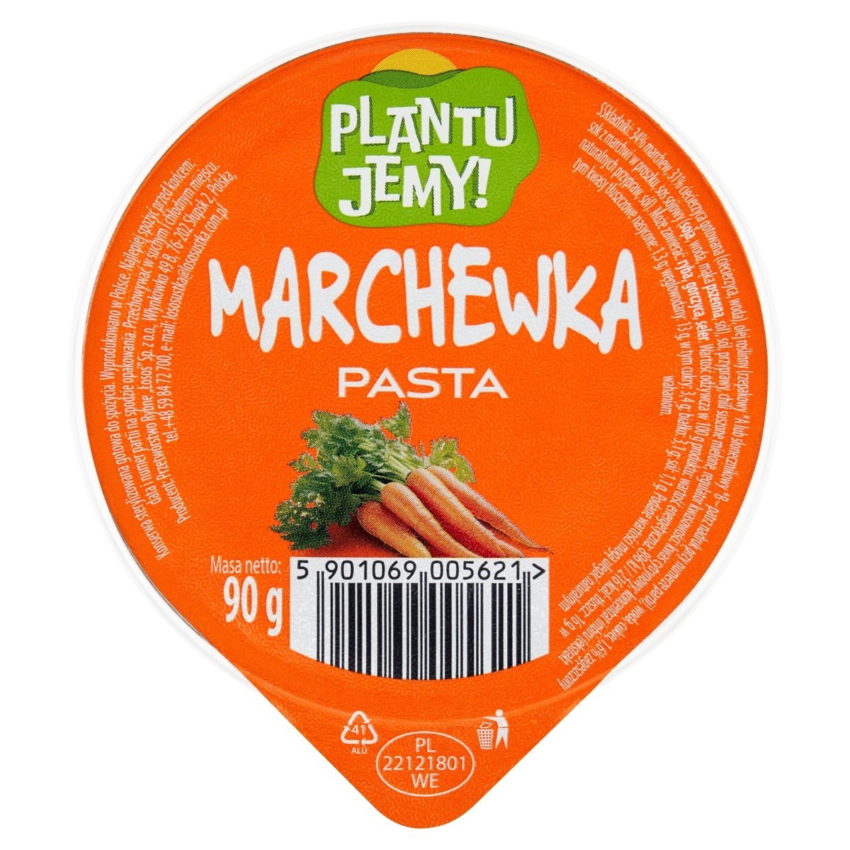 Łosoś Plantu Jemy! Pasta marchewka 90g