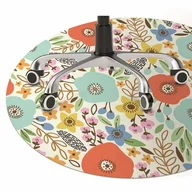 Podnóżki, podpórki, podkładki - Mata pod fotel biurowy Łąka kwiaty fi100 cm - miniaturka - grafika 1