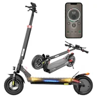 Hulajnogi elektryczne - Składana hulajnoga elektryczna iScooter iX3, bezdętkowe 10-calowe terenowe opony pneumatyczne, silnik 800W, bateria 10Ah - miniaturka - grafika 1