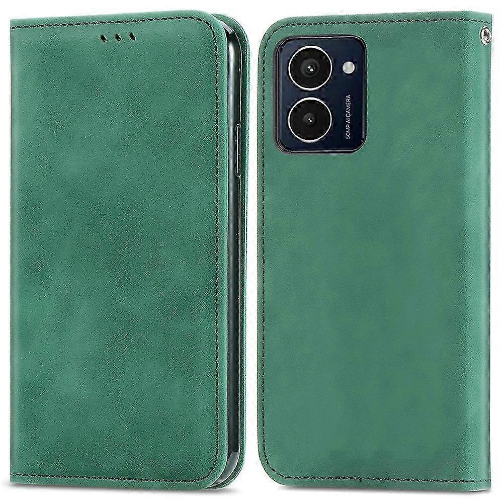 Magnetyczne etui HMD Pulse Pro ze skórzanym pokrowcem na portfel do telefonu Doskonałe wrażenia dotykowe Zielony