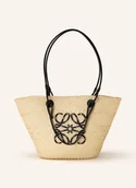 Torebki damskie - Loewe Torba Shopper Anagram beige - miniaturka - grafika 1