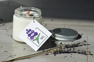 Świece - ŚWIECZKA SOJOWA Z OLEJKIEM LAWENDOWYM - 60 ml, Manufaktura Lawendy - miniaturka - grafika 1