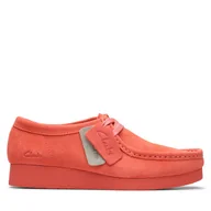 Półbuty damskie - Półbuty Clarks WallabeeEVOSh 26181403 Koralowy - miniaturka - grafika 1