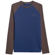 Koszulki sportowe męskie - Koszulka męska 4F Longsleeve M580 Rozmiar: L / Kolor: niebieski - miniaturka - grafika 1