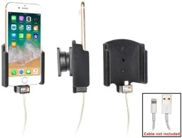 Uchwyt do Apple iPhone 8 z możliwością wpięcia kabla lightning USB - Uchwyty samochodowe do telefonów - miniaturka - grafika 1