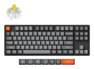 Keychron K8 Max USB + RF Wireless + Bluetooth QWERTZ Niemiecki Czarny K8M-J4-DE - Klawiatury - miniaturka - grafika 1