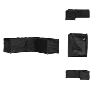 vidaXL Pokrowiec na meble ogrodowe w kształcie litery L 16 oczek 285x285x90 cm - Pokrowce ochronne na meble ogrodowe - Pokrowce na meble ogrodowe - miniaturka - grafika 1