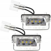 Lampy tylne - ZESTAW LAMPEK LED DO TABLICY REJESTRACYJNEJ, AUTOTUNE, DO CITROEN BERLINGO I, BERLINGO II B9, C3 I, C3 PICASSO, C3 II, C4 I, C4 PICASSO, C5 I, C5 II.. - miniaturka - grafika 1