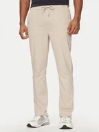 Spodnie sportowe męskie - Pepe Jeans Spodnie dresowe Gymdigo Pull On Pant PM211692 Beżowy Regular Fit - miniaturka - grafika 1