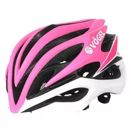 Kaski rowerowe - Kask rowerowy VÖGEL VKA-932PK Różowo-biały Szosowy (rozmiar L/XL) - miniaturka - grafika 1