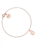 Bransoletki - Bransoletka z różowego złota z księżycem i słońcem - miniaturka - grafika 1