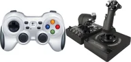 Kontrolery gier na PC - Pad Logitech F710 Wireless 940-000142 + G X56 Hotas 945-000059 - miniaturka - grafika 1