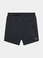 Spodenki damskie - 4F Szorty sportowe 4FJSS23TSHOM048 Czarny Regular Fit - miniaturka - grafika 1