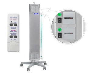 NBVE-110/55PL RC 2-funkcyjna lampa bakteriobójcza przepływowa mobilna z pilotem i licznikami - Urządzenia medyczne - miniaturka - grafika 1