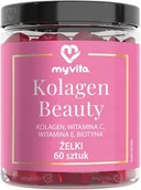 Suplementy naturalne - Myvita Żelki Naturalne Kolagen Beauty 60 szt. (5903021592842) - miniaturka - grafika 1