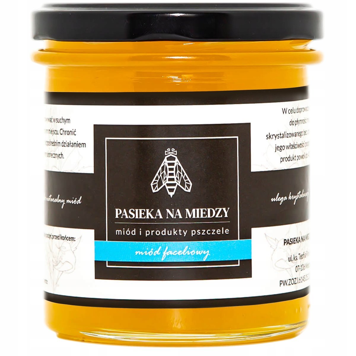 Miód faceliowy 450g| Naturalny miód Polski produkt
