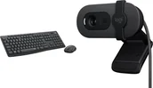 Zestawy myszka + klawiatura - Klawiatura + mysz Logitech MK295 Silent Wireless Combo 920-009800 + Brio 100 960-001585 - miniaturka - grafika 1