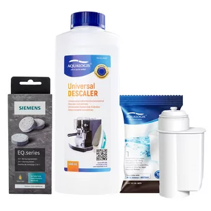 Zestaw Bosch - Filtr Al-Inte, Uniwersalny Odkamieniacz 500ml, Siemens TZ80001 Tabletki Czyszczące - Akcesoria i części do ekspresów do kawy - miniaturka - grafika 1