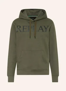 Replay Bluza Z Kapturem gruen - REPLAY - Bluzy męskie - miniaturka - grafika 1
