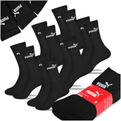 Skarpetki męskie - Puma Skarpety Męskie Długie Crew Socks Zestaw Bawełna Czarne 6 par 43/46 - miniaturka - grafika 1