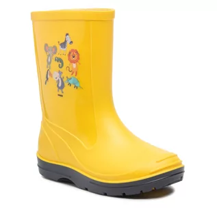 Buty dla dziewczynek - Kalosze Horka - Rainboots Pvc 146391 Yellow - grafika 1