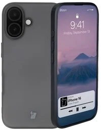 Bizon Etui Case Angelo do iPhone 16, przydymione z czarną ramką - Etui i futerały do telefonów - miniaturka - grafika 1