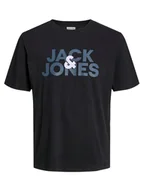 Koszulki męskie - Jack & Jones Koszulka "Jacula" w kolorze czarnym - miniaturka - grafika 1