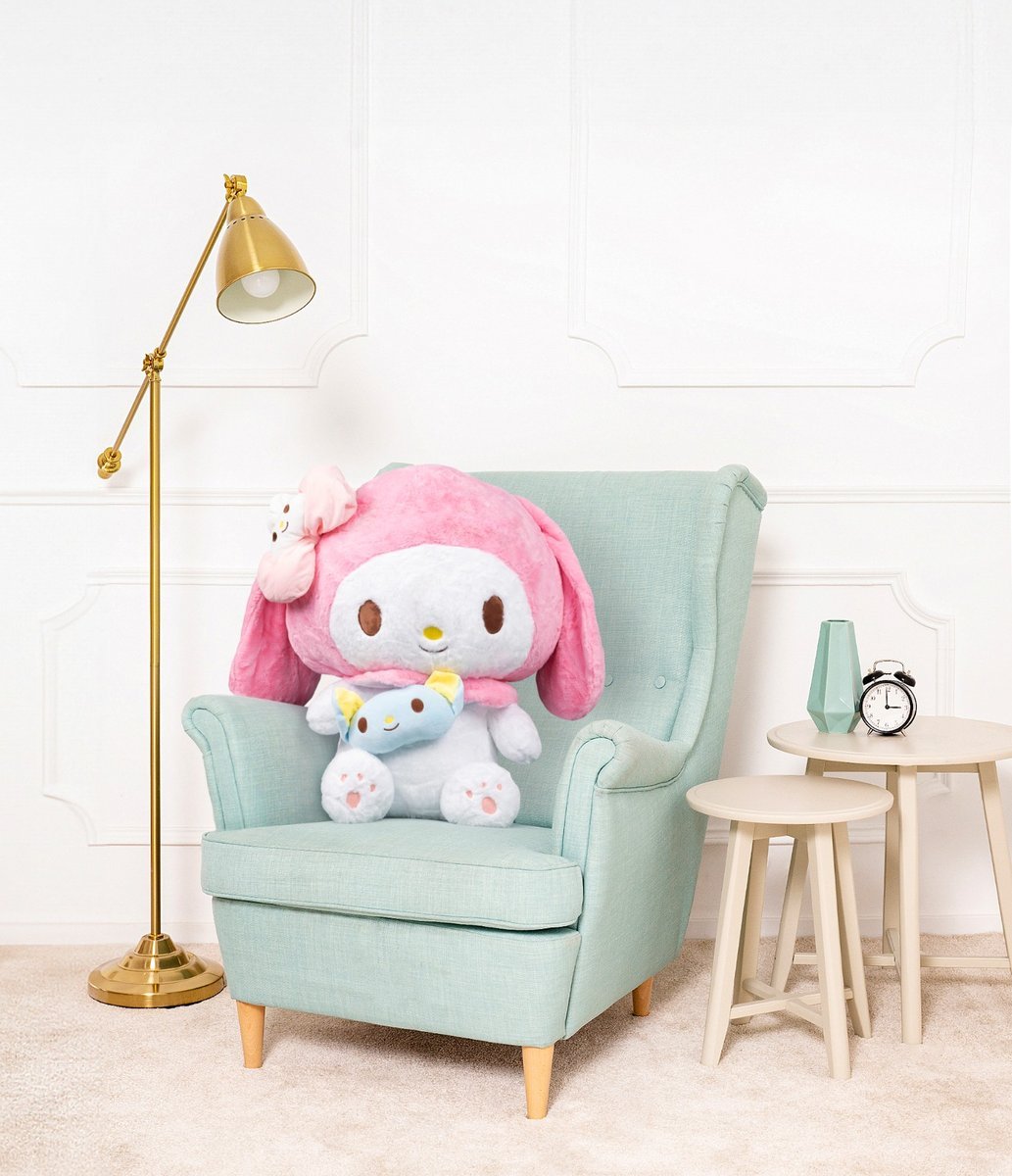 DUŻY MIŚ PLUSZOWY BAJKA HELLO KITTY MY MELODY TOREBKA Z KRÓLIKIEM - 80CM