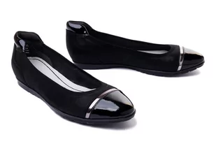 TAMARIS 22109-26 098 black combination, baleriny damskie - Tamaris - Baleriny - miniaturka - grafika 1