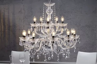 Invicta Interior Lampa wisząca Wioletta 15 transparentna (i-1281) - Lampy sufitowe - miniaturka - grafika 1
