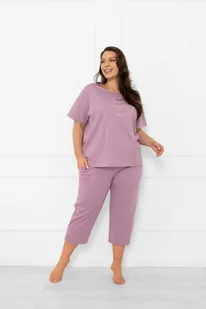 Piżama damska krótki rękaw, 3/4 spodnie Ksara - Italian Fashion - Piżamy damskie - miniaturka - grafika 1