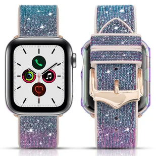Kingxbar Pasek i Etui do WATCH 42/44mm Kingxbar Chameleon Apple Watch Band niebiesko-fioletowe 6959003518101 - Akcesoria do smartwatchy - miniaturka - grafika 1