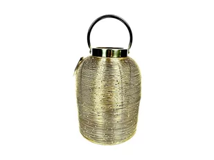 LAMPION METALOWY ZŁOTY UCHWYT 26,5 CM - Świeczniki - miniaturka - grafika 1
