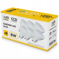 Żarówki LED - 6x Żarówka Led GU10 6W 660lm 120° Wydajna Halogenowa Premium CCD na lata - miniaturka - grafika 1