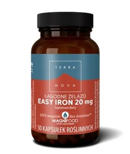 Terranova Łagodne żelazo EASY IRON 20mg 50 kaps. - Witaminy i minerały - miniaturka - grafika 1