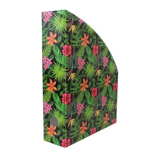 Pojemnik organizer na dokumenty PVC A4 7cm flowers - Segregatory - miniaturka - grafika 1