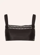 Stroje kąpielowe - Boss Góra Od Bikini Bustier Eyelet schwarz - miniaturka - grafika 1