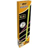 Przybory szkolne - BIC Ołówek Evolution Fluo bez gumki (12szt) - miniaturka - grafika 1