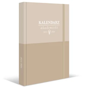 Kalendarz akademicki 2 BEŻ - Kalendarze - miniaturka - grafika 1