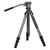 Statywy fotograficzne - Sirui CT04+CT5 z głowicą video szary - miniaturka - grafika 1