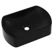 Umywalki - Axis Umywalka MAUN 45 nablatowa granitowa złota - miniaturka - grafika 1