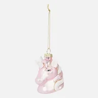 Bombki - Zawieszka świąteczna bombka choinkowa ozdoba świąteczna bańka Jednorożec - miniaturka - grafika 1