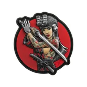 Odzież taktyczna i umundurowanie - M-Tac - Naszywka Tactical Girl №3 Yakuza - PVC - Czarne tatuaże - Pełny kolor - 51116404 - miniaturka - grafika 1