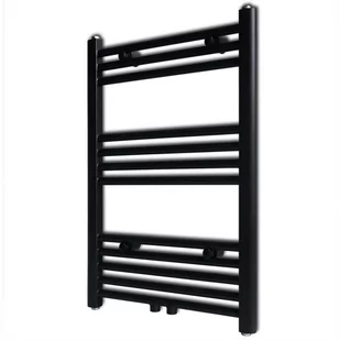 Vida Grzejnik łazienkowy prosty 500 x 764 mm czarny V-141905 - Grzejniki łazienkowe - miniaturka - grafika 1