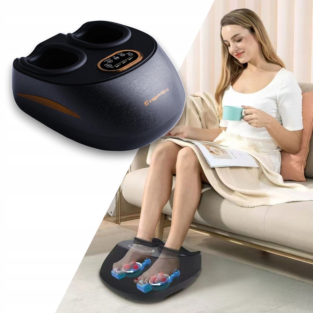 Masażer do stóp inSPORTline Lunari SHIATSU Wibracje PODGRZEWANIE Pilot
