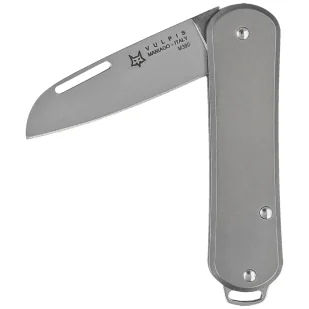 Nóż składany Fox Vulpis Sandblasted Titanium, Polished M390 (FX-VP108 TI) - Noże - miniaturka - grafika 1