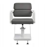 Fotele fryzjerskie - Gabbiano fotel fryzjerski Porto biało Szary - miniaturka - grafika 1