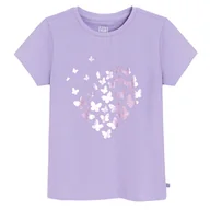 Koszulki dla dziewczynek - Cool Club, T-shirt dziewczęcy, fioletowy - miniaturka - grafika 1